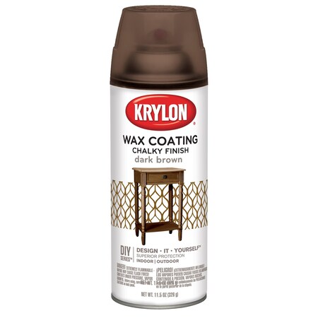 Krylon Interior Paint, Matte, Dark Brown, 11 oz K04119000